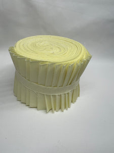 BENARTEX Superior Solids Jelly Roll 20 2.5" Strips Light Yellow