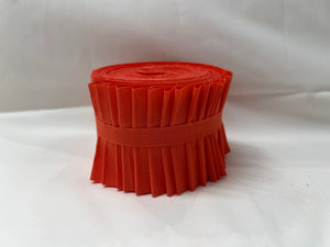 BENARTEX Superior Solids Jelly Roll 20 2.5" Strips Scarlet