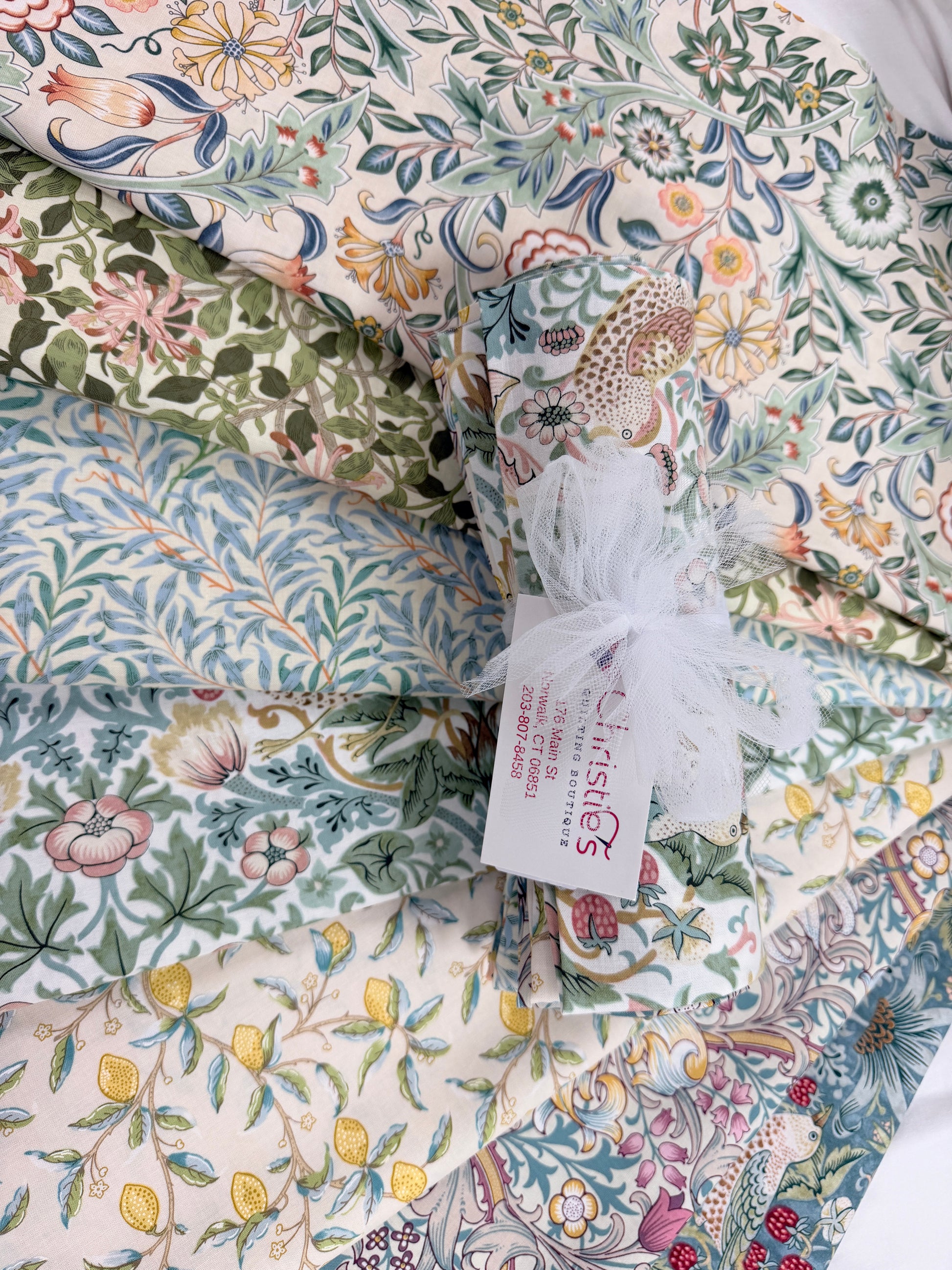 William Morris Summer 6 Fabrics 1/2 Yard Bundle