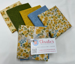 5 Fat Quarters Bundle Country Fields