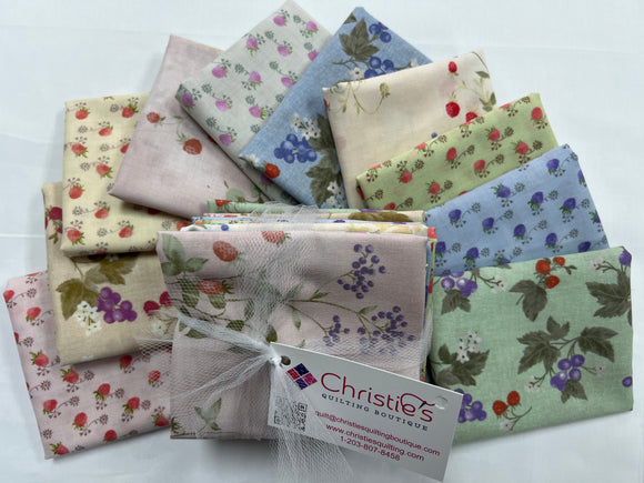 10 Fat Quarters 100% Cotton Handworks Fabric Patchwork Collection By Yoku Oodachi