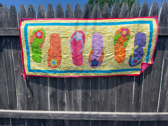 Flip Flop  Table Runner 18 x 48