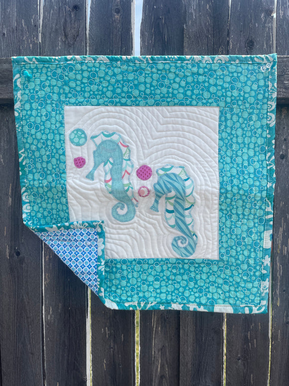 Sea Horses Table Runner 15x15