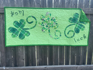 Shamrock Table Runner 18x40"