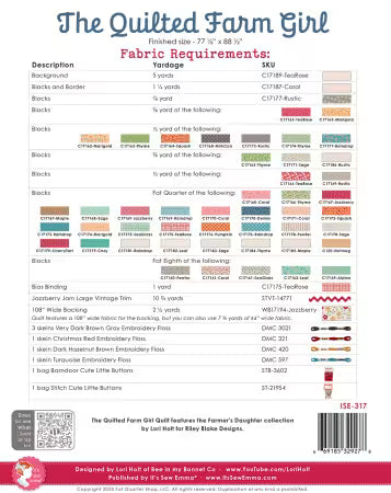 Quilted Farm Girl Quilt Pattern