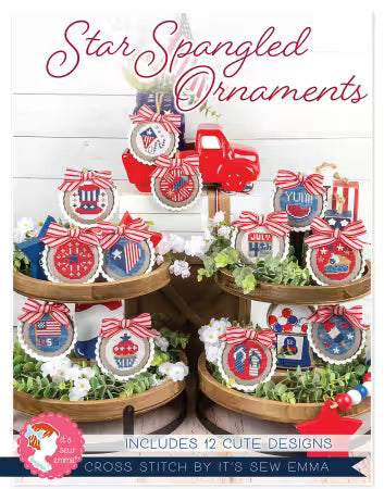 Star Spangled Ornaments Cross Stitch Pattern