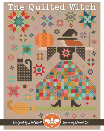 The Quilted Witch Quilt Cross Stitch Pattern