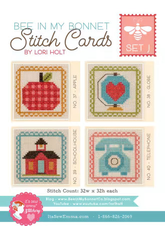 Bee In My Bonnet Cross Stitch Cards Set J Lori Holt