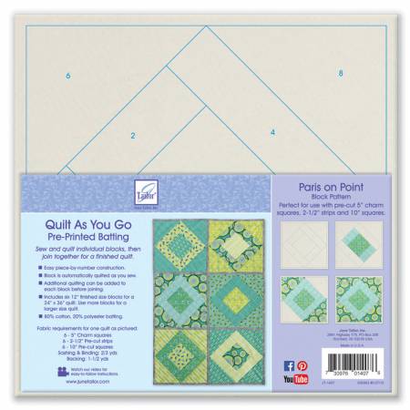 Quilt As You Go Paris on Point June Tailor
