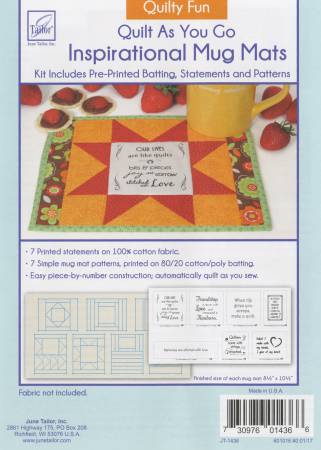 Quilt As You Go Mug Mats - Quilty Fun