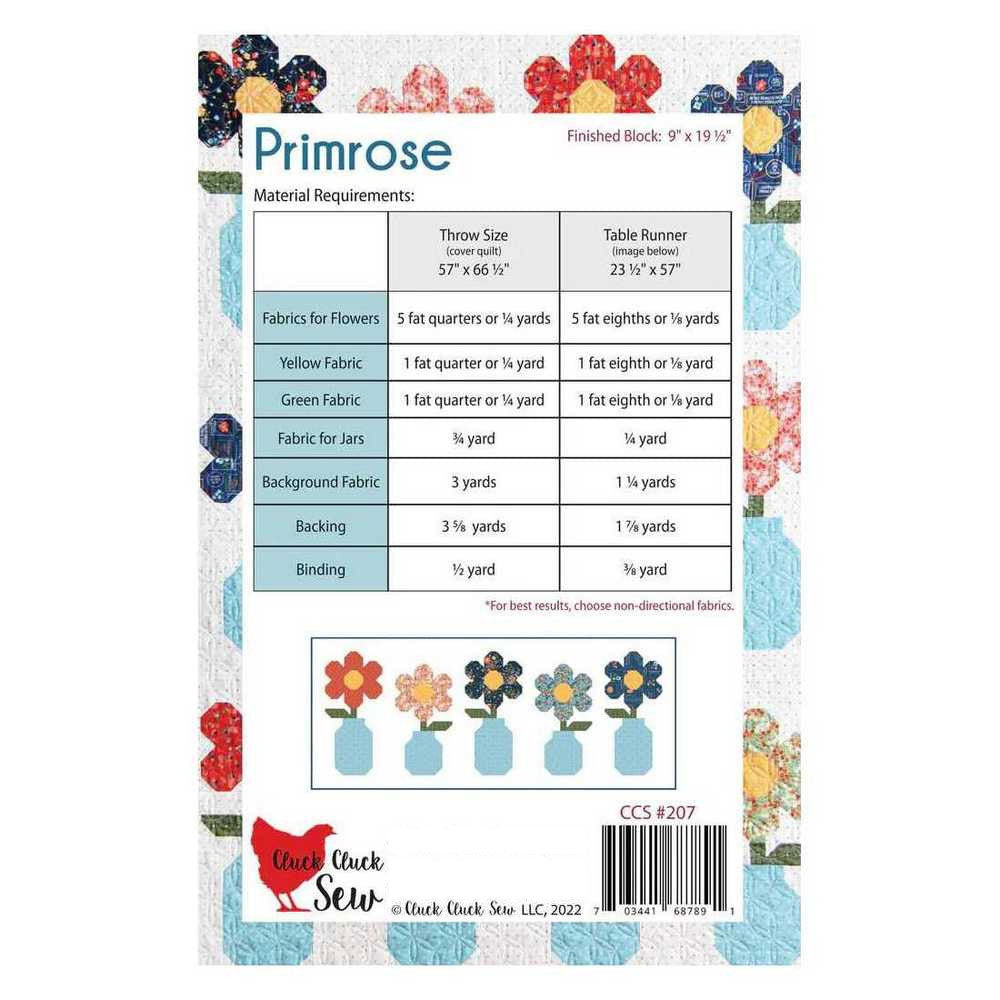 Primrose Quilt Pattern