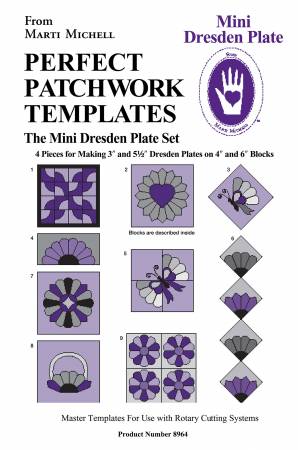 Perfect Patchwork  Mini Dresden Plate Template