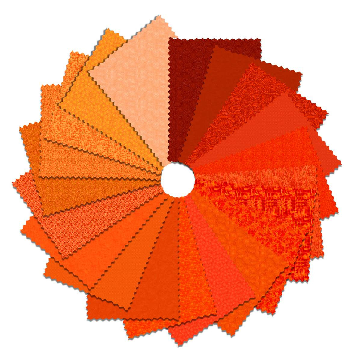 5" Charm Pack 42 Squares Marmalade