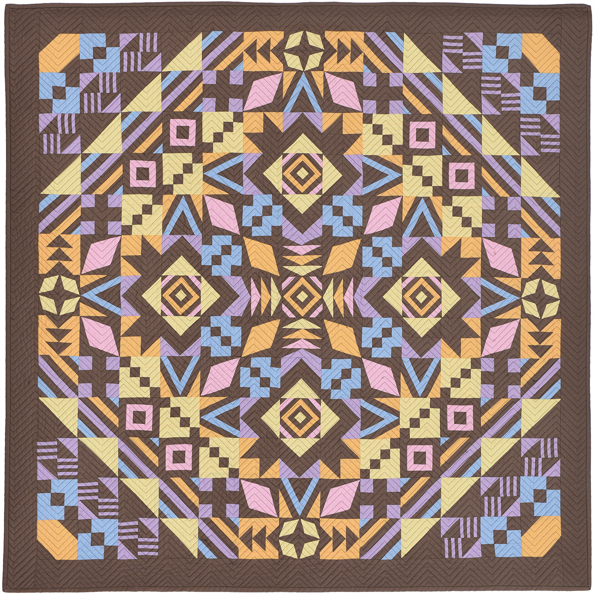 Daisy Dodge Mochachino Quilt Block Foundation Paper & Pattern 33x33" Quilt Top