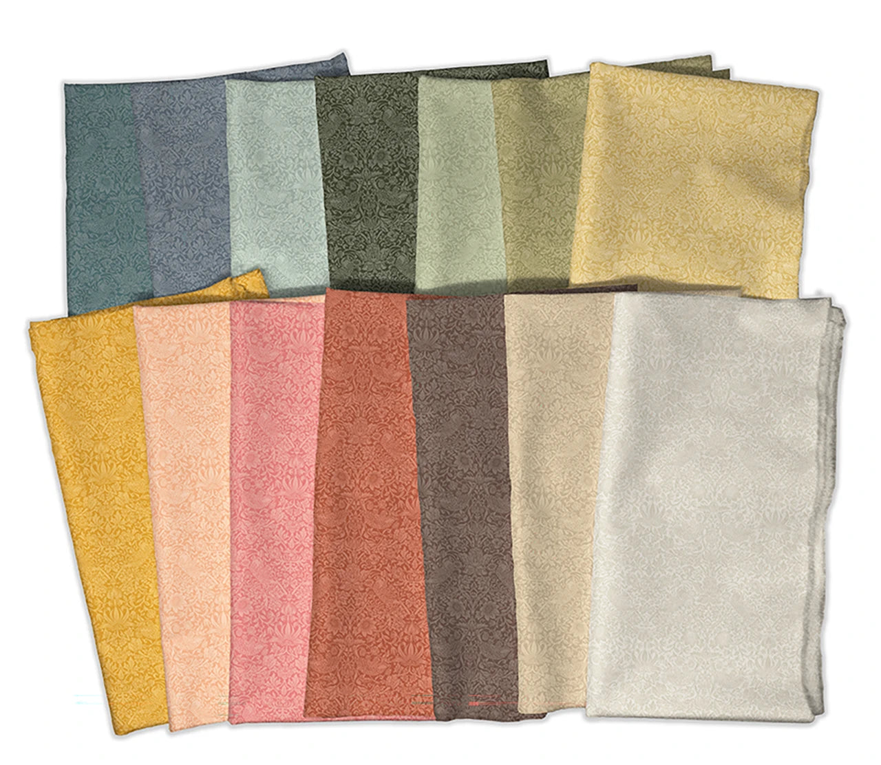 JANUARY PREORDER --  Tonal Strawberry Thief 2 Fat Quarter Set 14 Pieces
