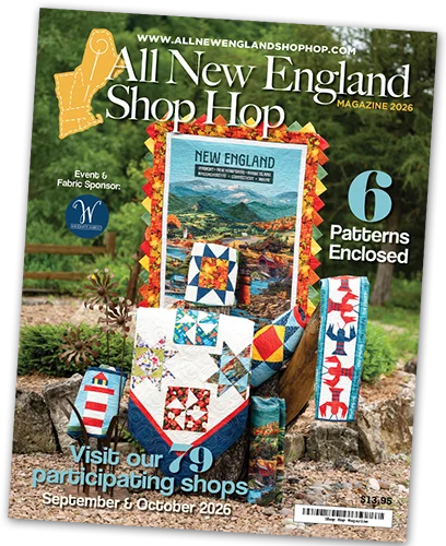 SEPTEMBER PREORDER ** New England 2026 Shop Hop Magazine & Passport