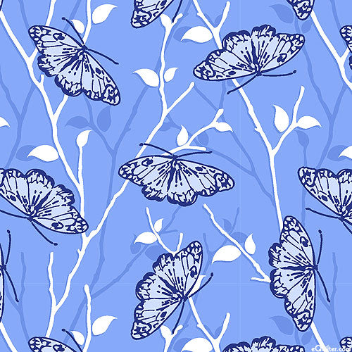 Open Butterflies Blue