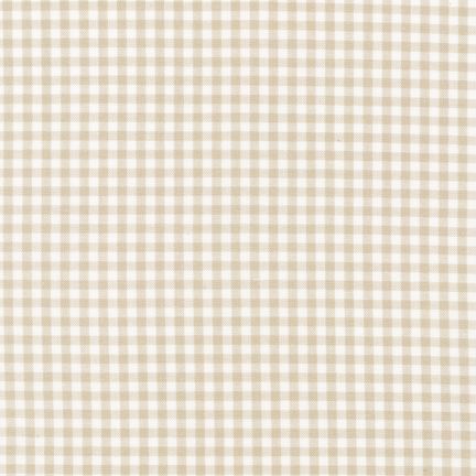 SEPTEMBER PREORDER -- Carolina Gingham: Cotton Yarn Dyed Fabric Sand