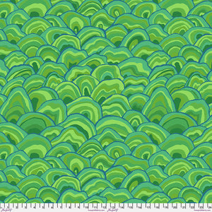 Free Spirit Kaffe Fassett 2024 By The 1/2 Yard Wobble - Green