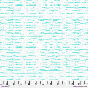 100% Cotton Quilting Fabric by the 1/2 Yard Cori Dantini Seeds Aqua