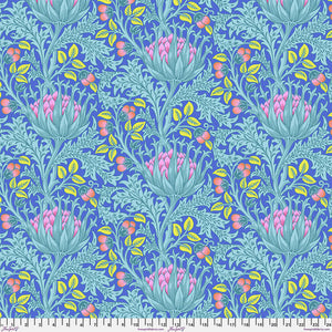 Pre Order Ships In December Kaffe x Morris & Co. By The 1/2 Yard Artichoke - Blue