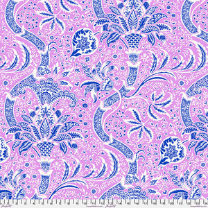 Pre Order Ships In December Kaffe x Morris & Co. By The 1/2 Yard  Indian - Pink