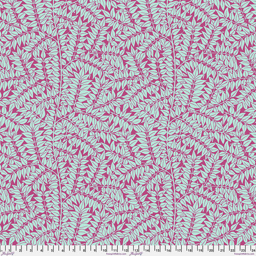 Pre Order Ships In December Kaffe x Morris & Co. By The 1/2 Yard Branches - Magenta