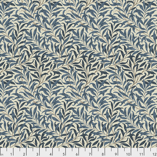 Free Spirit William Morris Fabric By The 1/2 Yard Willow Boughs - Navy || Morris & Co.