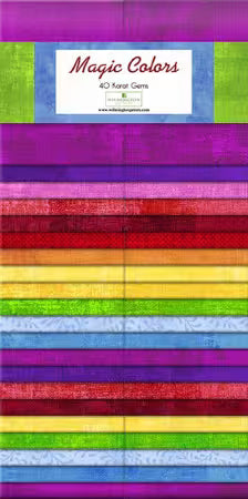 Magic Colors 40pcs 2.5in Strips Jelly Roll