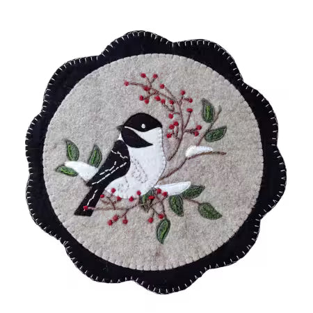 Chickadee Wool Felt Mat Kit