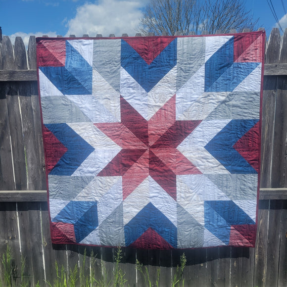 Red White Blue Barn Quilt 50x50