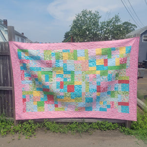 Summer Fun Quilt 64x101"