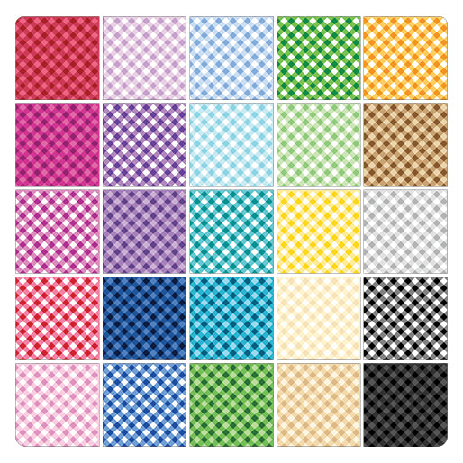 Pre Order Ships September Sweet Gingham Fat Quarter Bundle 24 Prints