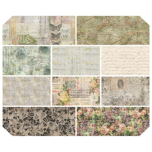 Free Spirit Tim Holtz Foundations - Fat Quarter 10 Pieces 18" x 22"