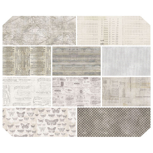 Free Spirit Tim Holtz Monochrome - Fat Quarter 10 Pieces 18