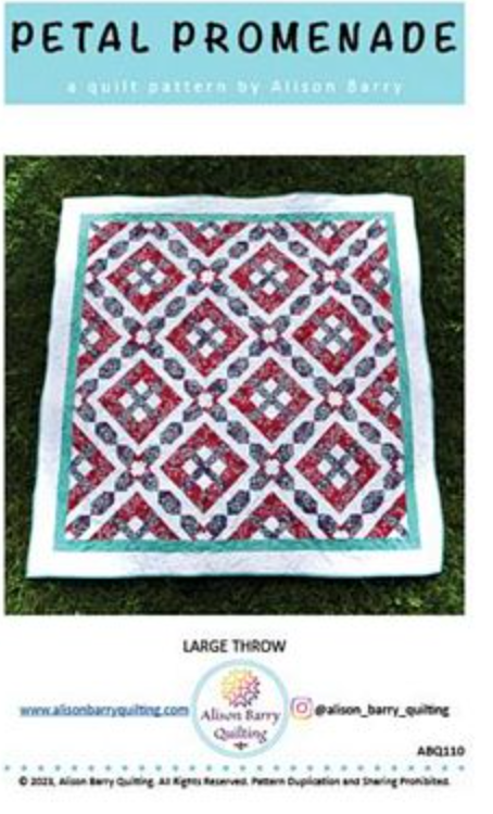 Petal Promenade Quilt Pattern TILDA Fabrics Shown In Picture