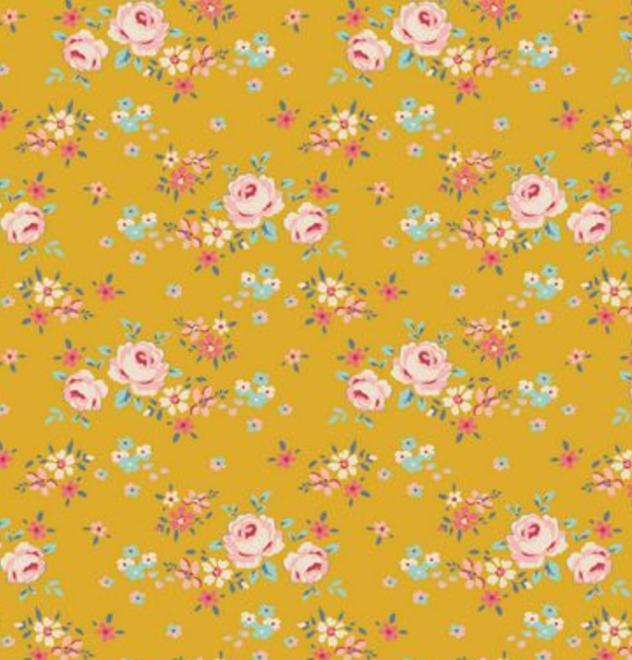 Pre Order Ships In June Tilda Creating Memories By The 1/2 Yard Gracie Yellow