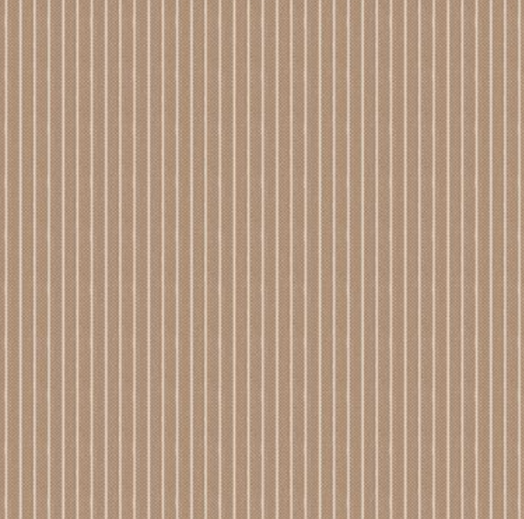 Pre Order Ships In June Tilda Creating Memories By The 1/2 Yard Woven- Stripe Toffee