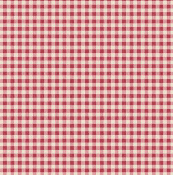 Pre Order Ships In June Tilda Creating Memories By The 1/2 Yard Woven- Gingham Red