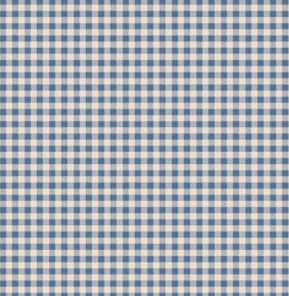Pre Order Ships In June Tilda Creating Memories By The 1/2 Yard Woven- Gingham Blue