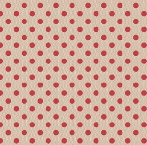 Pre Order Ships In June Tilda Creating Memories By The 1/2 Yard Woven- Polkadot Red
