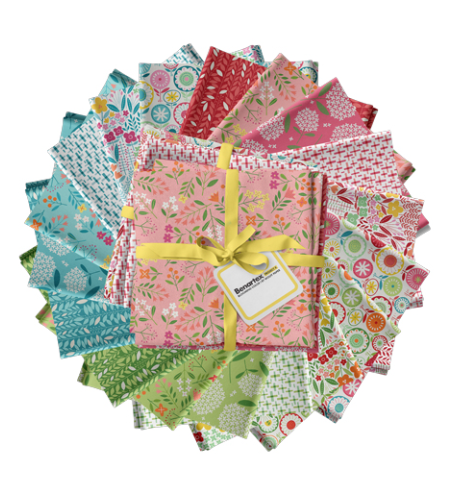Pre Order Ships In July Blooming Color By WOLFF PAPER By Benartex Fat Quarter Bundle of 18 Prints