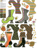 Pre Order Ships In April 2025 Riley Blake Witches' Boots Felt Panel