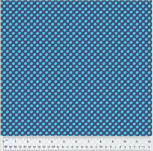 Windham Fabrics Dot to Dot by Heather Givans By The 1/2 Yard Diva Blue