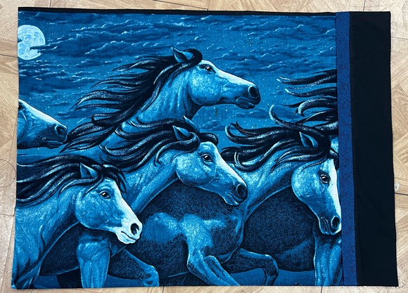 Panel Pillow Case Kit Makes 2 Pillowcases Midnight Horses