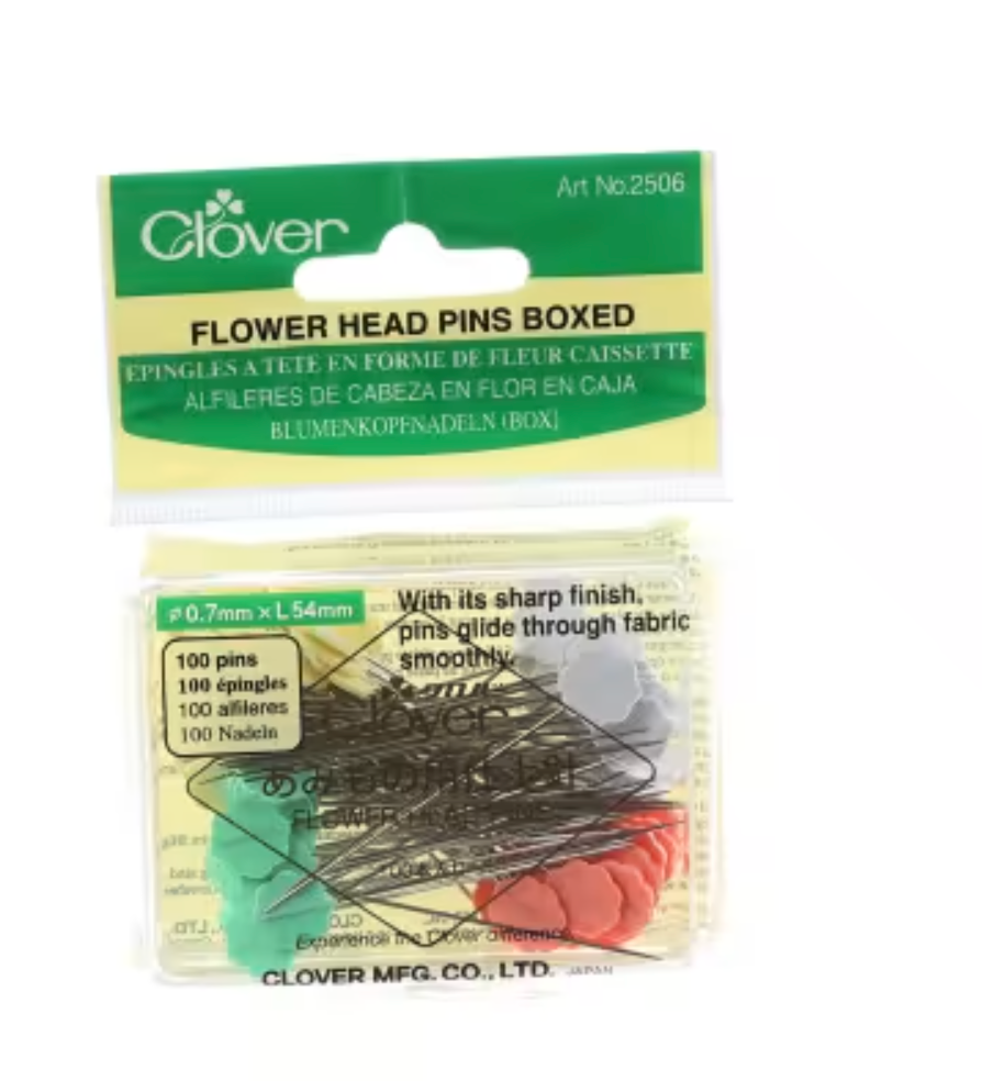 Flower Head Pin Size 32 - 2in 100ct 4 colors