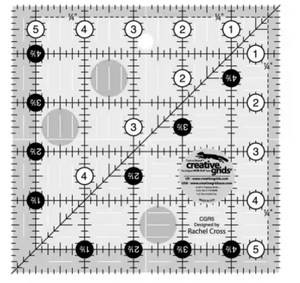 Creative Grids Quilt Ruler Square 5-1/2in