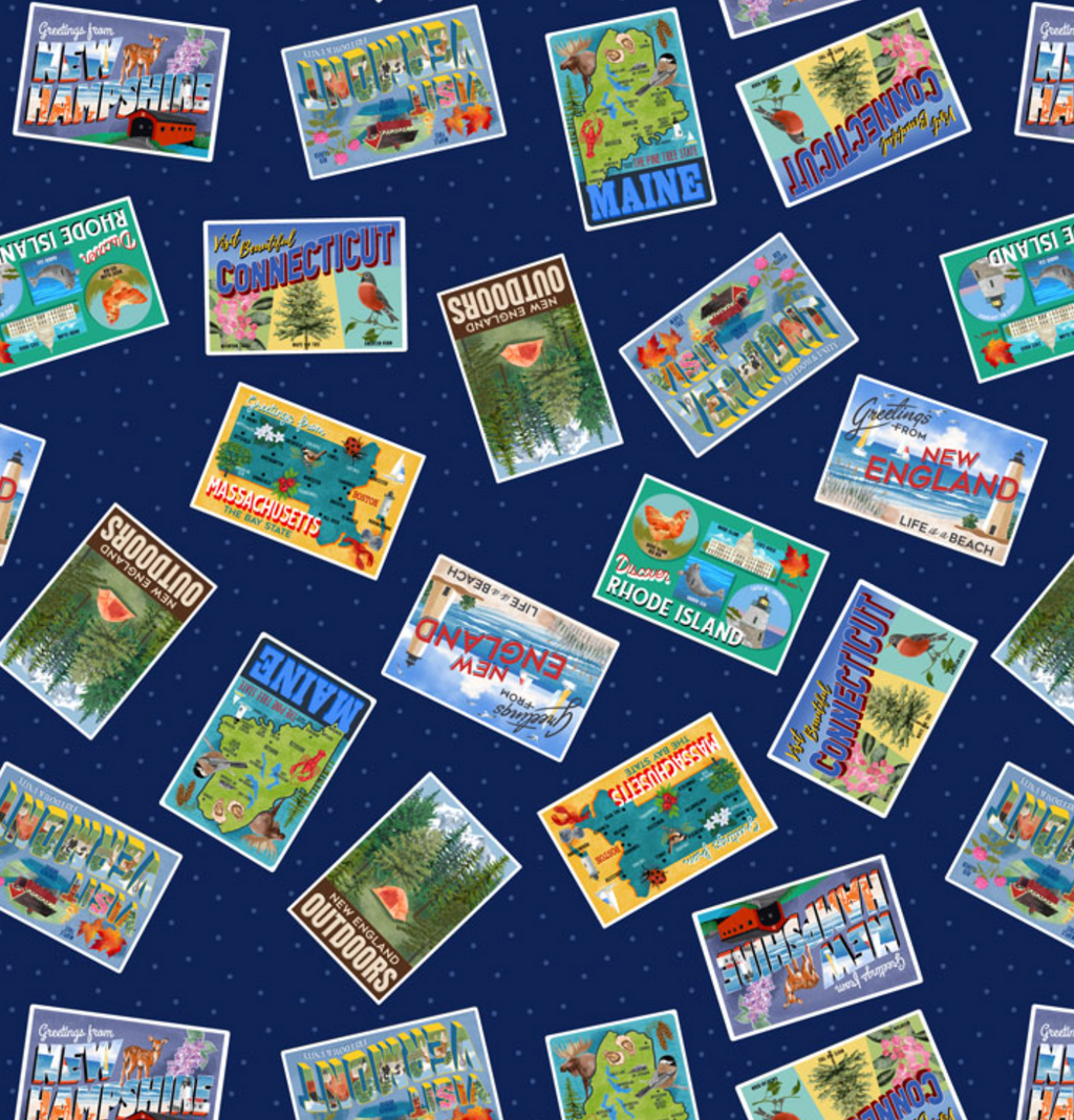 New England Shop Hop Fat Quarter Bundle 19 Pieces