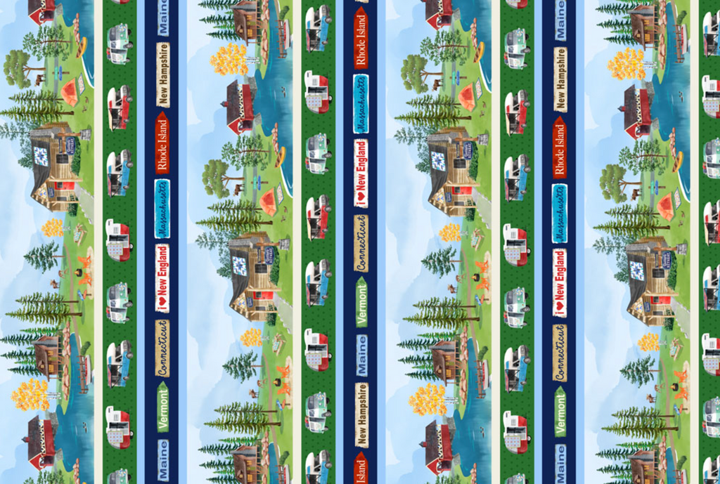 New England Shop Hop Fat Quarter Bundle 19 Pieces