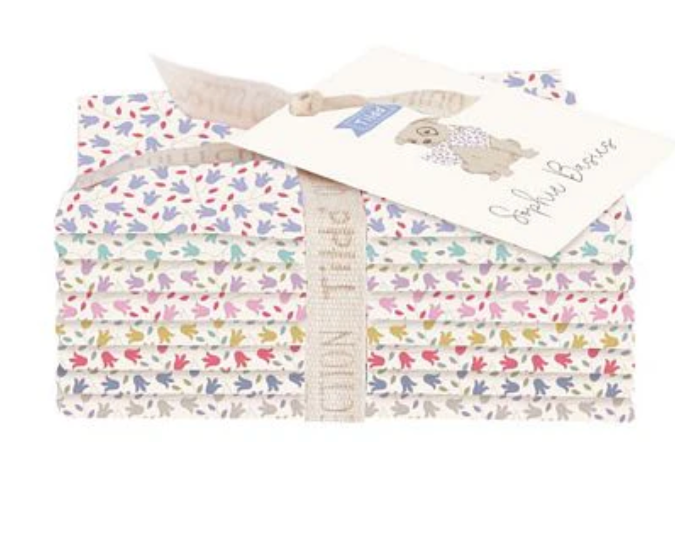 Tilda Fabrics Sophie Basics Fat Eight Bundle includes 8 fabrics, 20in X 22in,